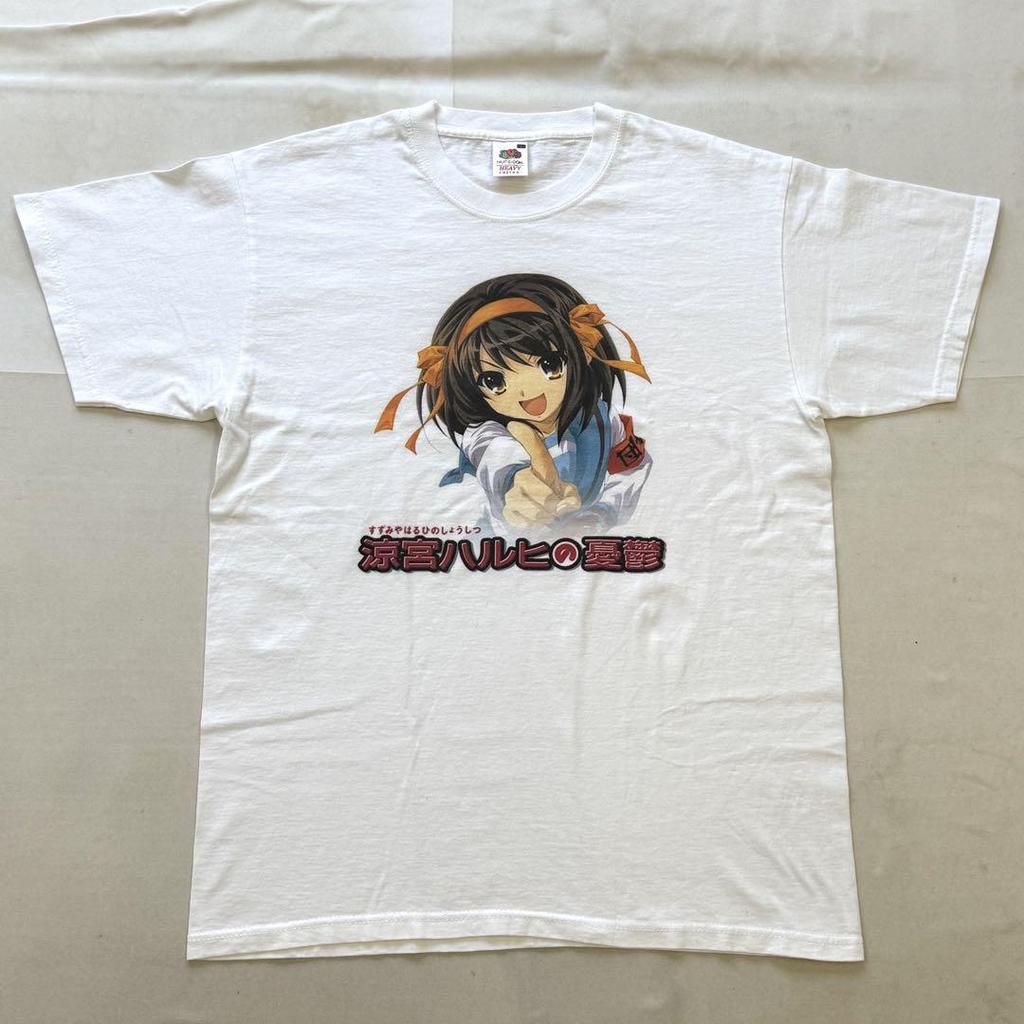 [USED] 00s The Melancholy of Haruhi Suzumiya T-shirt anime game