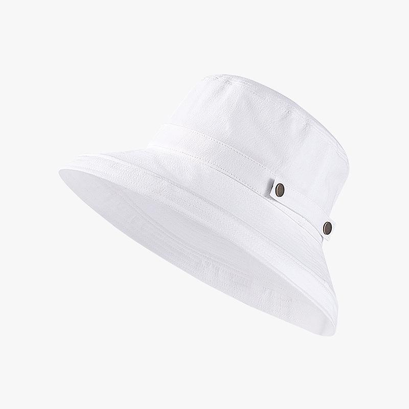 Summer outdoor UV protection big brim sun hatmen and women fashion travel shopping monochrome sunscreenbucket hat wholesale tide
