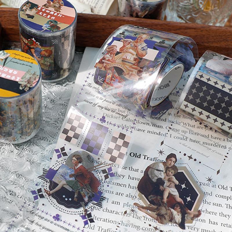 Buy Retro Series Decorative Adhesive Washi Tapes Aesthetic Scrapbooking