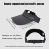 Cooling Stretchy Visor Ice Silk Long Brim Empty Top Hat Summer Uv Protection Men Sun Hats Cycling Running Sports Golf Visor Cap