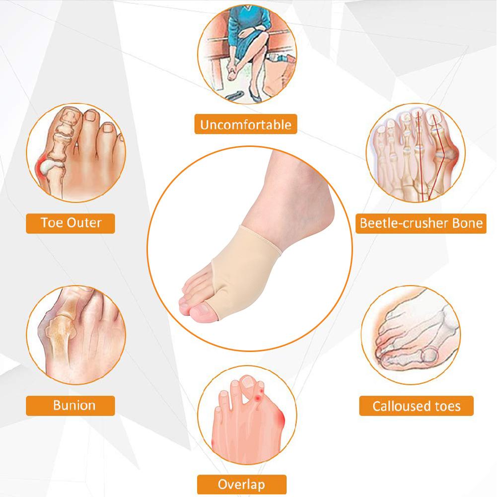Foot Thumb Valgus Corrector Silicone Correction Belt Bunion Straightener Toe Protector Pain Relief Care Pads