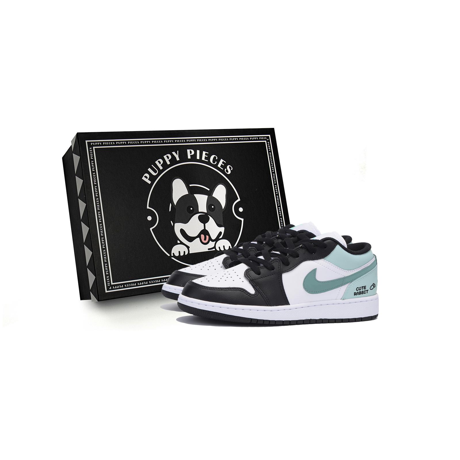 

Jordan Air Jordan 1 Carrot Milk Tea, Special Shoe Box Slip Resistant Low top Vintage Basketball Shoes Men s Black White 553558-131(Team85-AS-BOX) 43