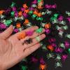 50-200Pcs Halloween Mini Spiders Kids Tricky Toys Gift Halloween Party Home Indoor Outdoor Decoration Haunted House Horror Props