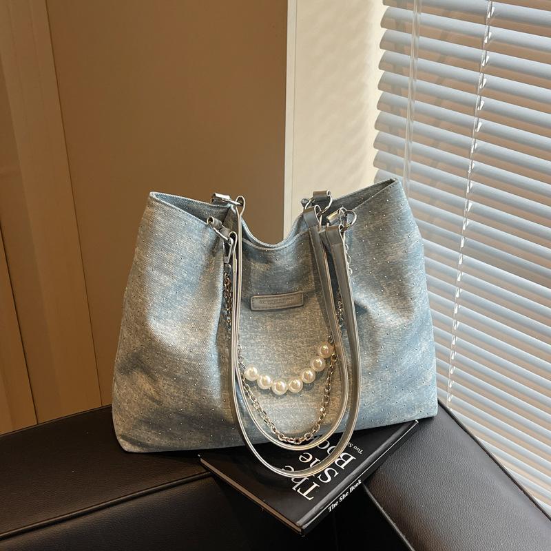 

Поездки на работу Большая вместимость новая летняя цепочка Простая ретро мода повседневная плечевая сумка-тоут