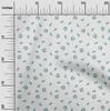 oneOone Cotton Flex Dusty Teal Green Fabric Fruits Sewing Material Print Fabric By The Yard 40 Inch