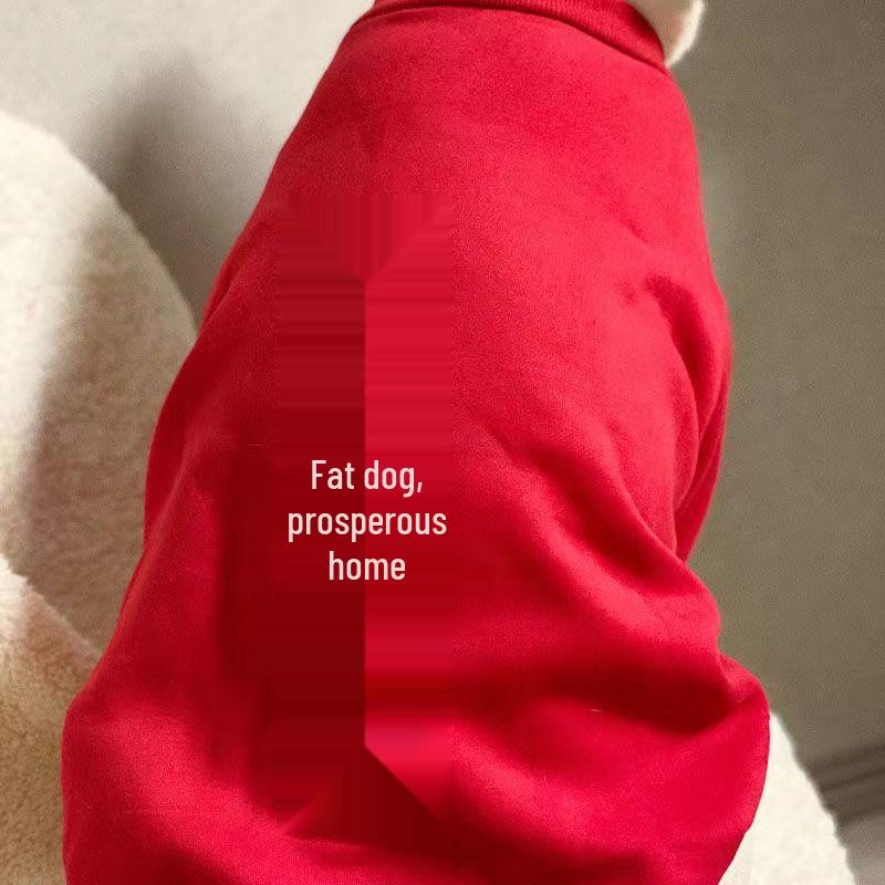 Lunar New Year Outfit for Labradors & Golden Retrievers - Festive Winter Apparel for Medium to Large Dogs