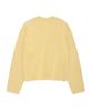 COVERNAT WOMAN Boucle Round Knit Light Yellow