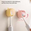 Flip-top Toothbrush Holder Dustproof Toothbrush Storage Box Durable Toothbrush Rack  Bathroom Use