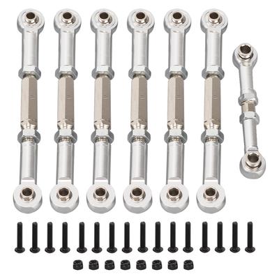 Ayarlanabilir RC Araba Servo Çekme Çubuğu TRAXXAS SLASH 2WD 110 Uzaktan Kumandalı Araba için Metal Çekme Çubuğu