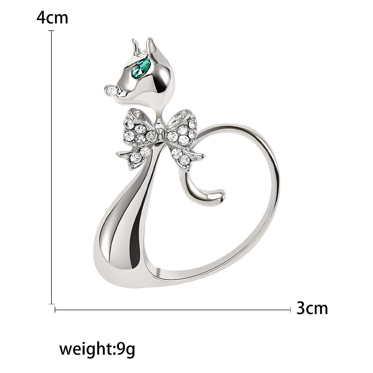 

Эмалевые броши в виде кошки для женщин, унисекс, стразы, животные, булавки, банкет, вечеринка, рюкзак, подарки, ювелирные изделия, аксессуары