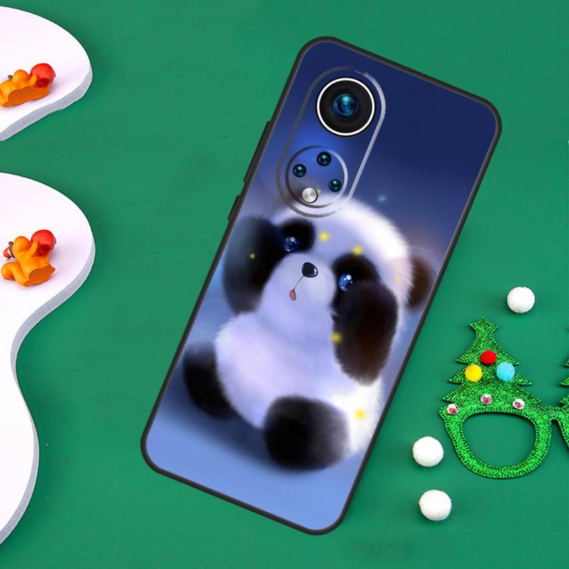 Cute Panda Case For Honor 200 Pro X9c X9b X9a X8a X8b X7a X6a X8 X9 50 70 90 Magic 5 6 7 Lite Cover