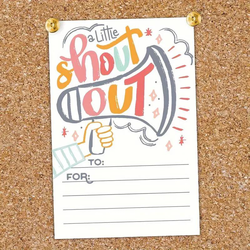 50 Karten, 6 * 4 Zoll, Dankeskarten, Anpassbar, Dankeskarten, Karten zur positiven Anerkennung und Belobigung, Partydekorationen, Gewerblich