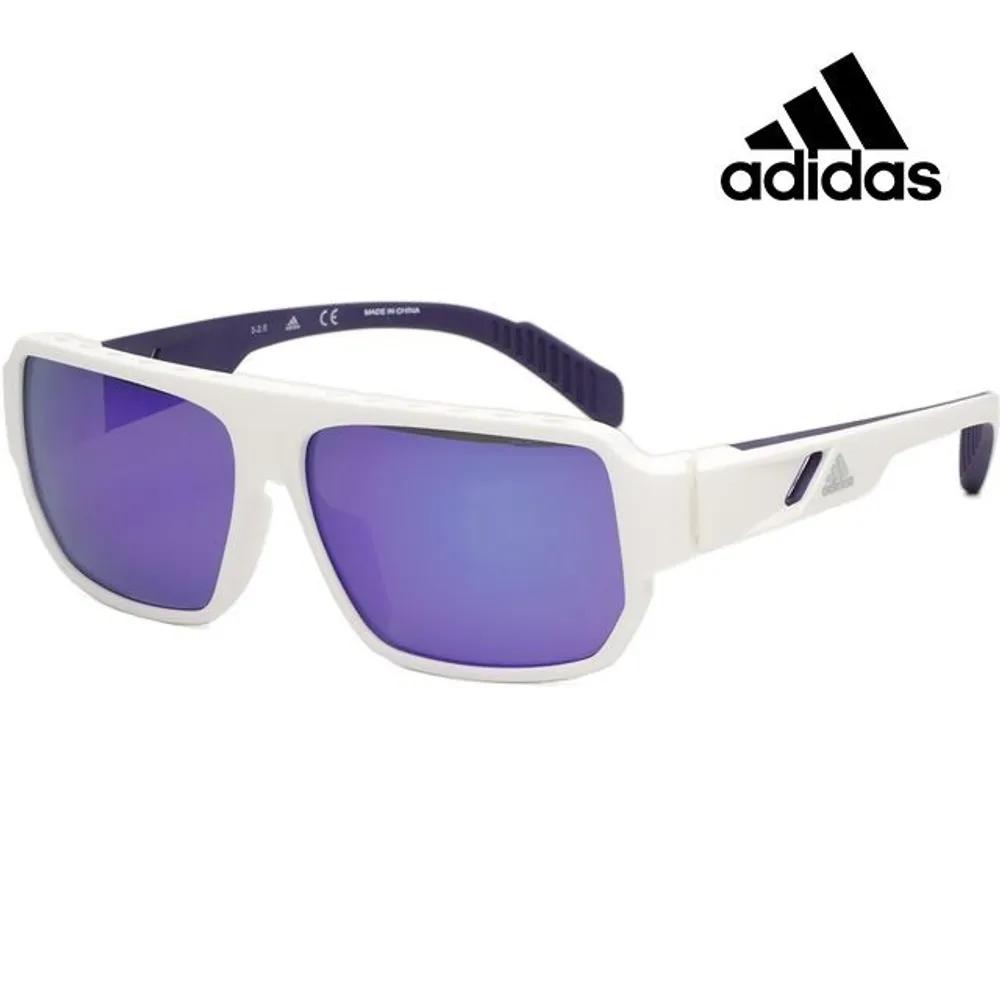 

adidas Sports Sunglasses White Purple Mirror Leisure Bike Bicycle Fashion SP0038 21Z