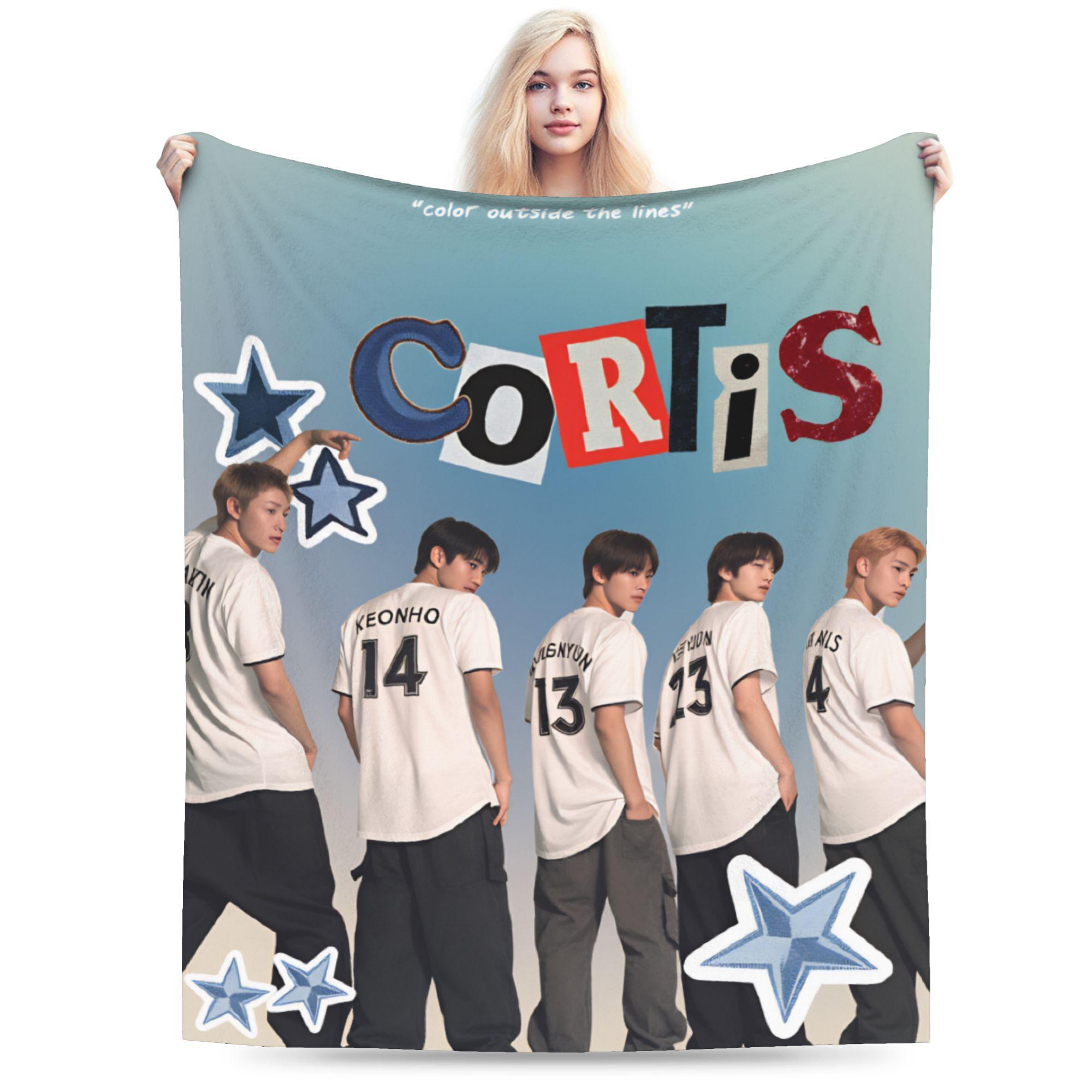 

Kpop Group Cortis Kpop Boy Band K-Pop Plush Blankets Girls Boys Flannel Throw Blanket For Living Room Super Warm Bedspread Gift 30x40in