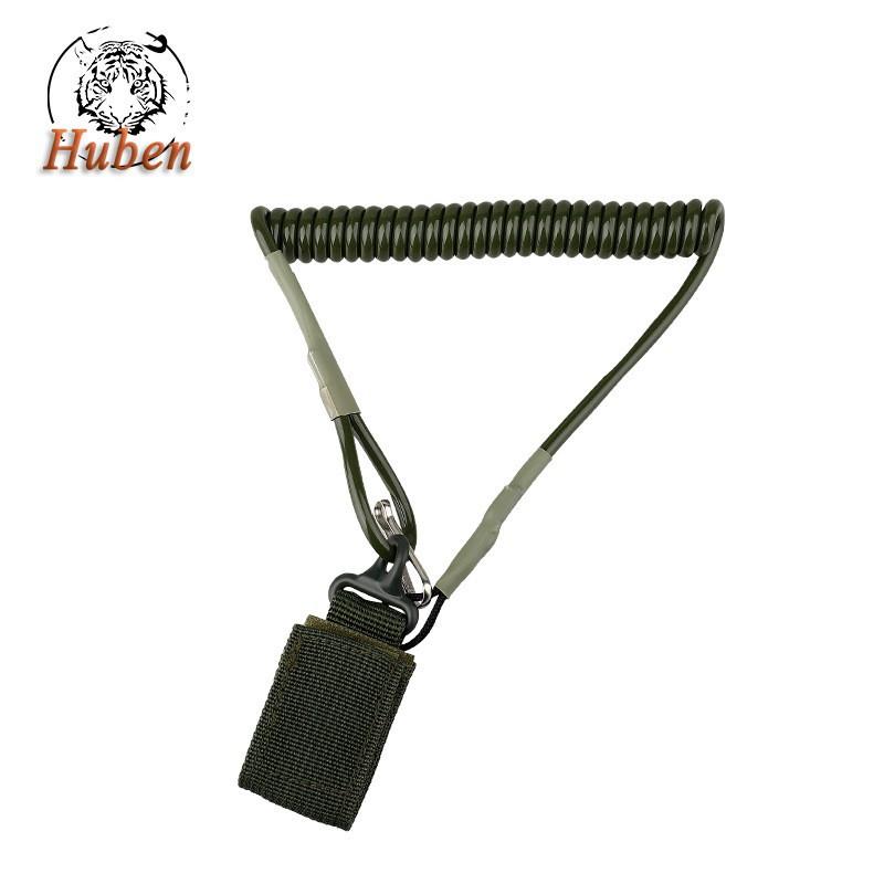 Task Rope Single-point Strap Anti-lost Plastic Outdoor Mountaineering Key Chain Multifunctional Lanyard 60-80cm зелёный