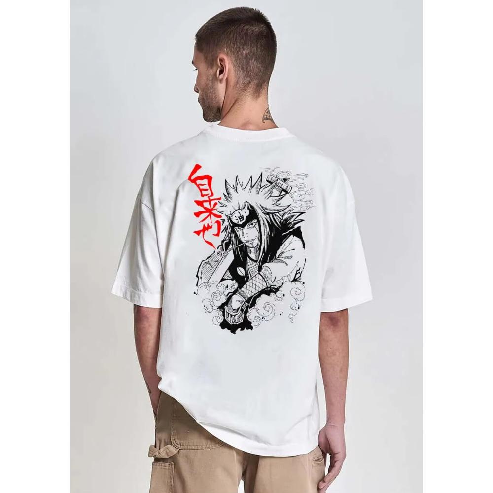Men's Women's Printed T-shirt Uzumaki Jiraiya Gamabunta Japanese Anime Summer Cotton Casual T-shirt