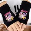 Cartoon Printed Fingerless Gloves For Boys And Girls