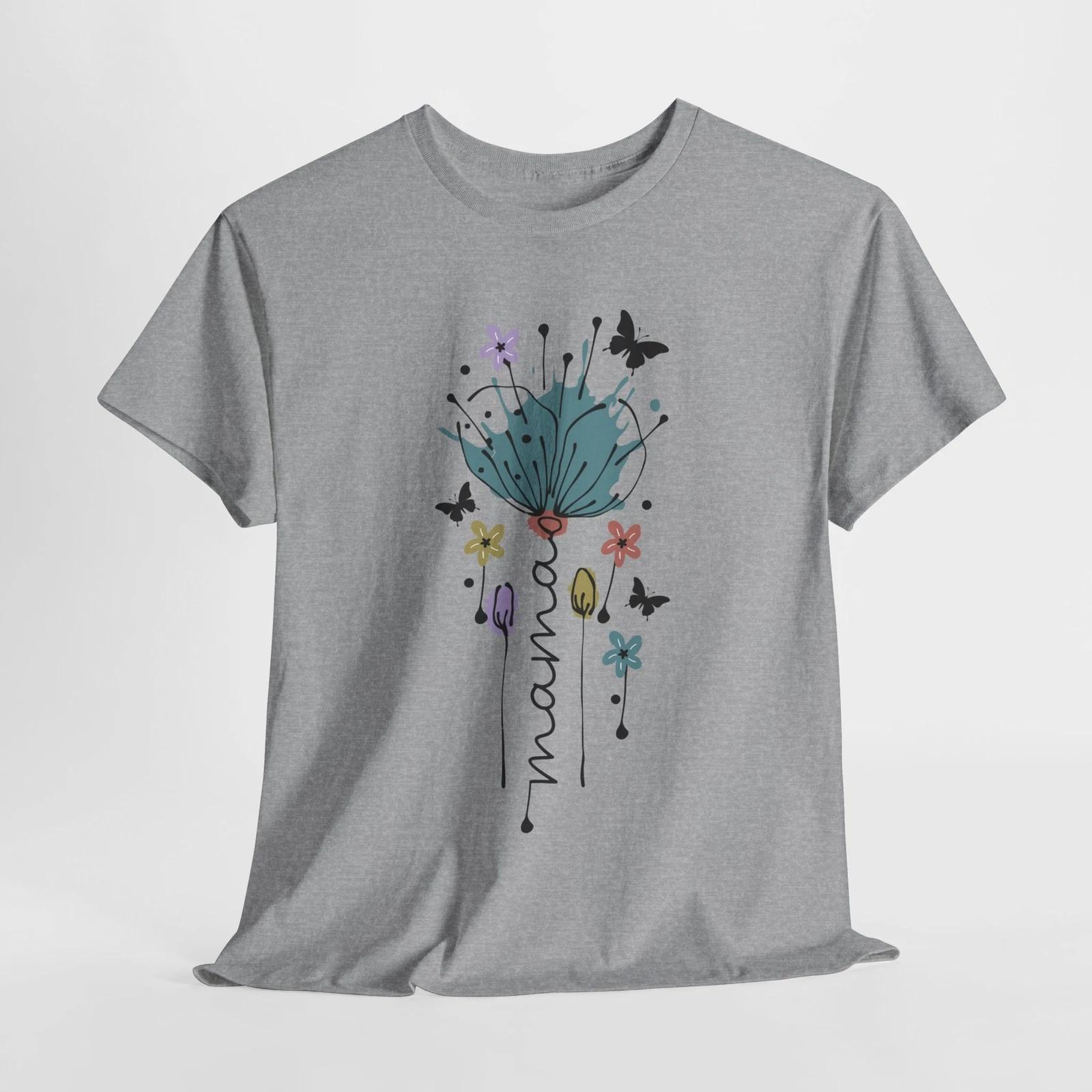 Mama flower T-Shirt | Funny Mom Life Tee | Cute Mother s Day Gift Shirt S