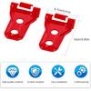 Hoolcar Engine Hood Hinge Cover Exterior Decoration Accessories for 2018-2024 2025 Jeep Wrangler JL JLU & Gladiator JT, Red