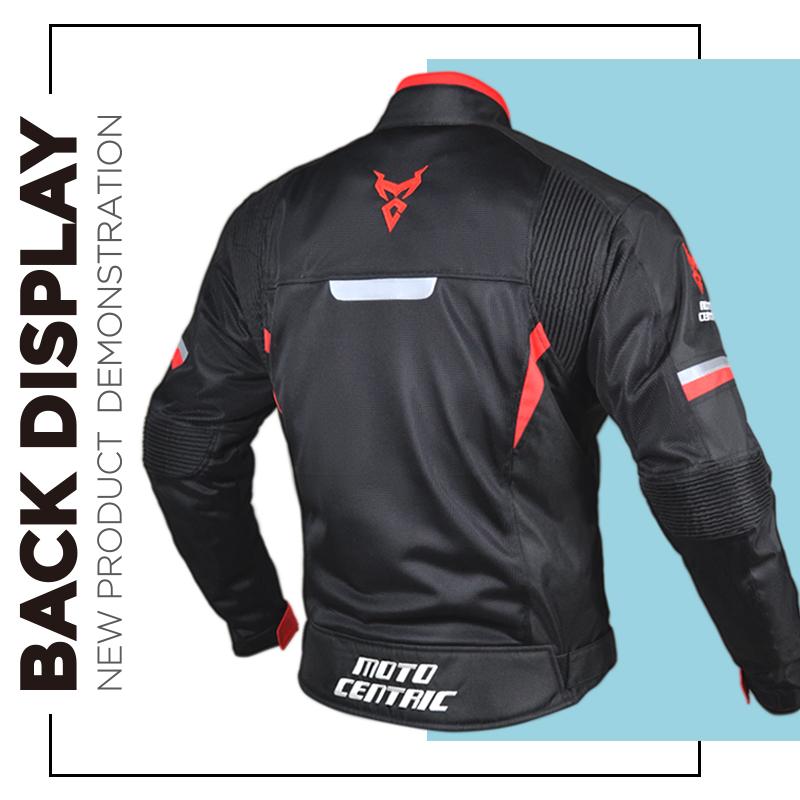 Giacca Protettiva da Motociclista in Tessuto Oxford 600D da Uomo con Inserti in Rete Traspirante Giacca da Biker Impermeabile Abbigliamento Riflettente per Motociclista