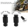 Akozon Handlebar End Caps Motorcycle Handlebar End Slide Plug Caps 22mm 7/8" for ATV Off-Road Racing (Silver)