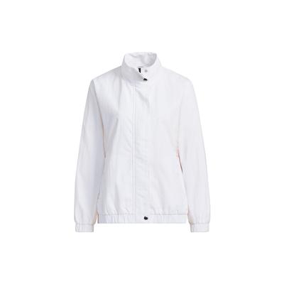 Zip-Up Stand Collar Sport Jacket Women Outerwear White HY2880