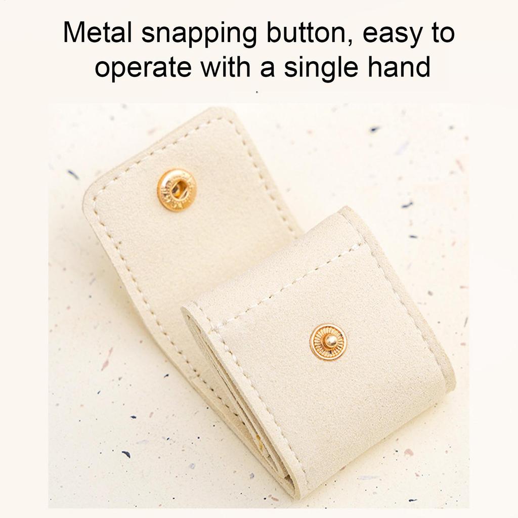 Folding Jewelry Travel Bag Jewelry Organizer Travel Case Women Girls Compact Container Magnetic Closure For Rings Earrings