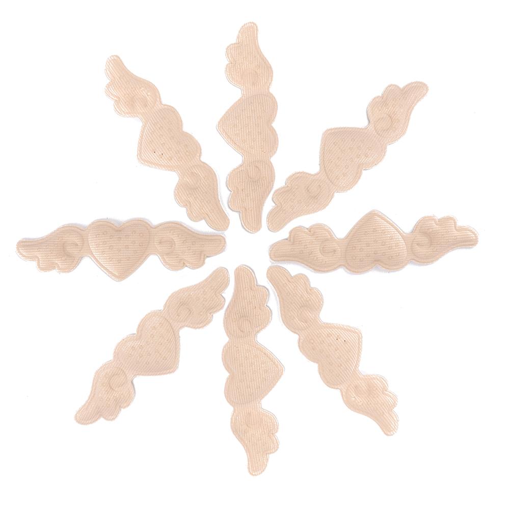 

4 пары мягких губчатых износостойких наклеек на пятку, пластырь для защиты стопы от мозолей(Бежевый Толстый Тип 6мм )