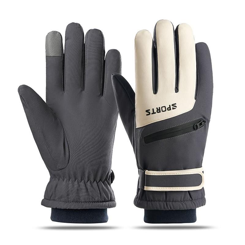 Winter Ski Gloves Men Women Thick Warm Windproof Waterproof Touchscreen Outdoor Snowboarding Cycling