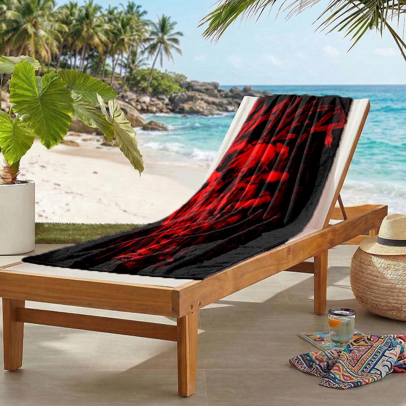Slayer Blood Fashion Beach Towel: Ideal for Summer Adventures Soft, absorbent and quick drying suitable for swimming and bathing