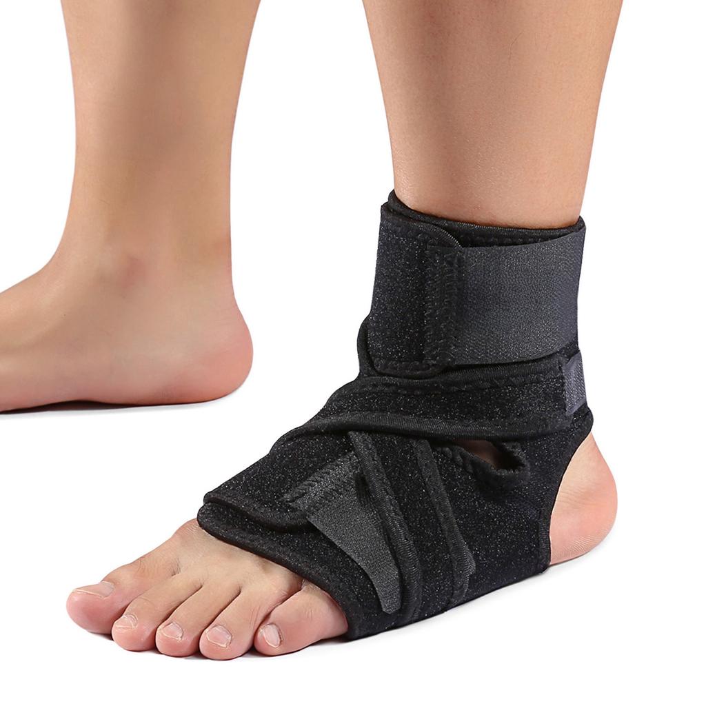 Ankle Brace Support For Compression Sprained Open Heel Foot Adjustable Straps For Recovery Achilles Tendon Stabilizing Bandage