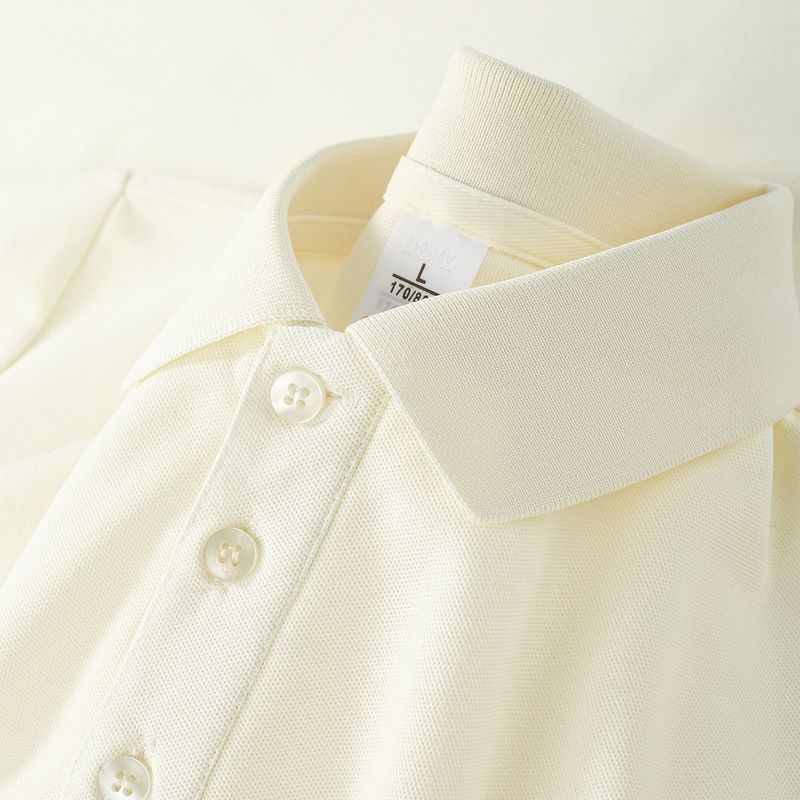 

Polo Shirt Is Not Expensive! Japanese Style Casual All-Match Short-Sleeved T-shirt Female Beige Loose Lapel Half Sleeve Tops Men Beige S [youthful vitality]]