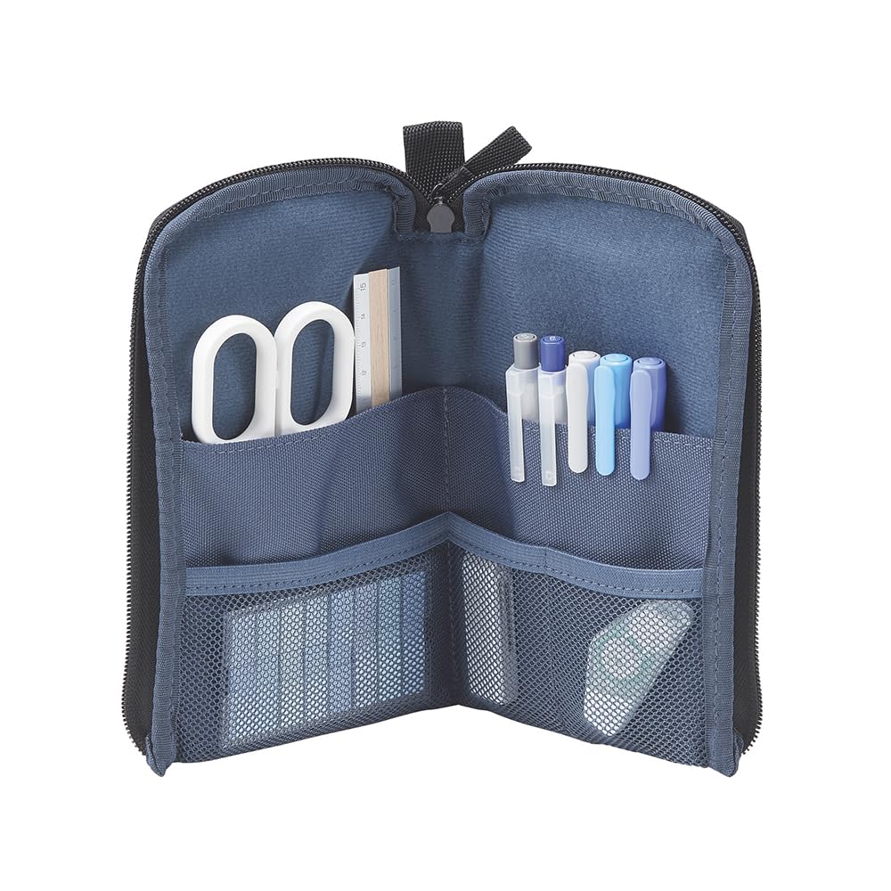 LIHIT SFJ x LIHIT Stand Pen Sand LAB. LAB. Pouch, Beige, A3201-16