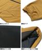 One Colors LOGOS PARK Men's Nylon Jacket, Water-Repellent, Logo Print, Stand-Up Blouson, Size 4L, Black (49)