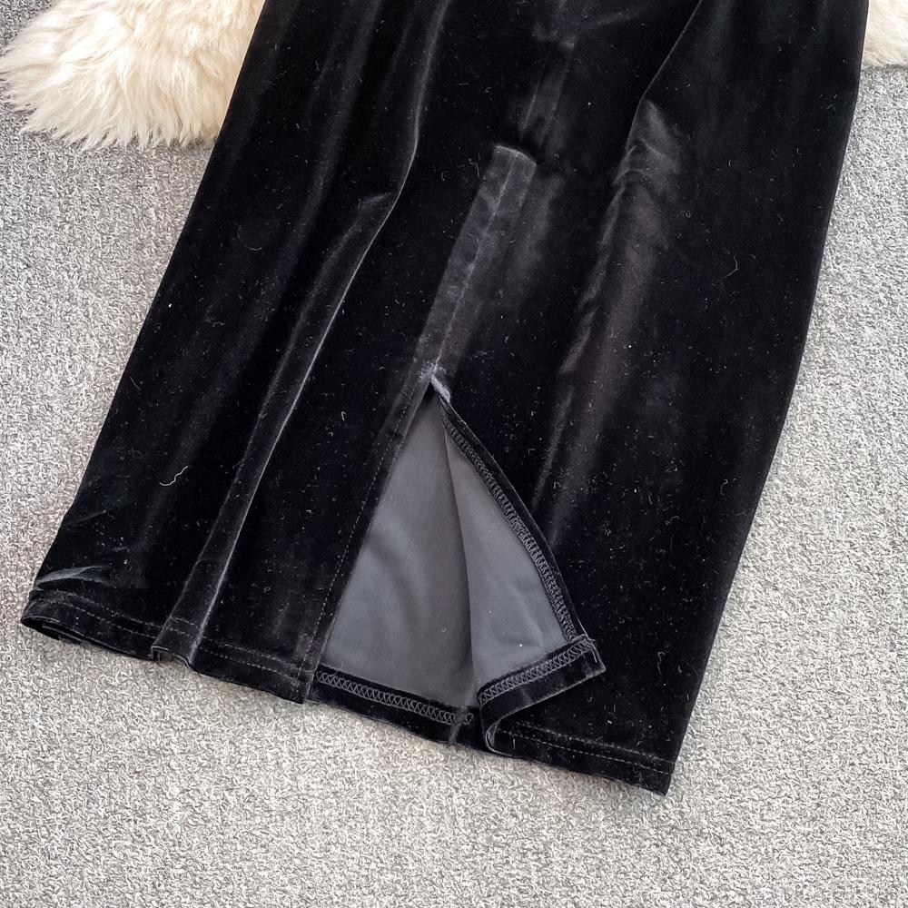 Sweet Casual Two Piece Set Women Ruffles Patchwork Shirts Solid Color High Waist Skirts Suits Autumn Winter Fashion Party Sets