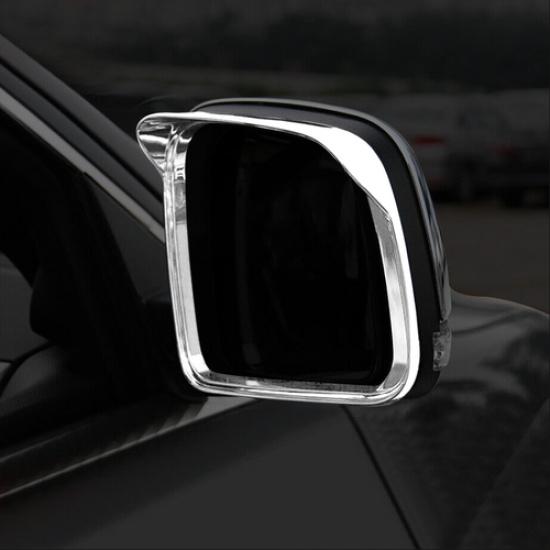 For Dodge Durango 2011-2026 Chrome Exterior Side Mirror Rain Eyebrow Cover Trim