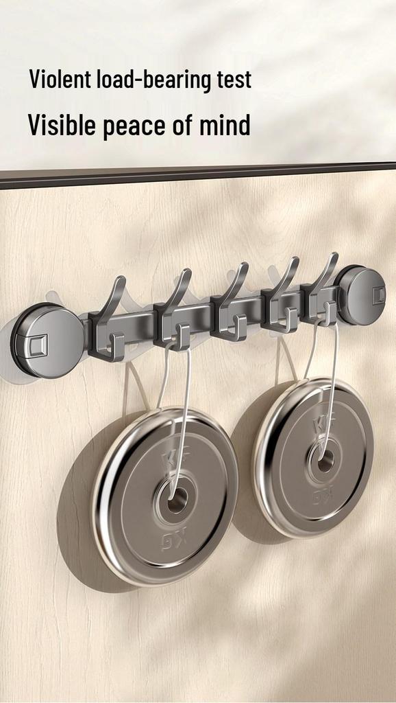 Traceless Suction Cup Wall Hook, No-Punch Strong Vacuum Hook for Door and Bathroom Storage
