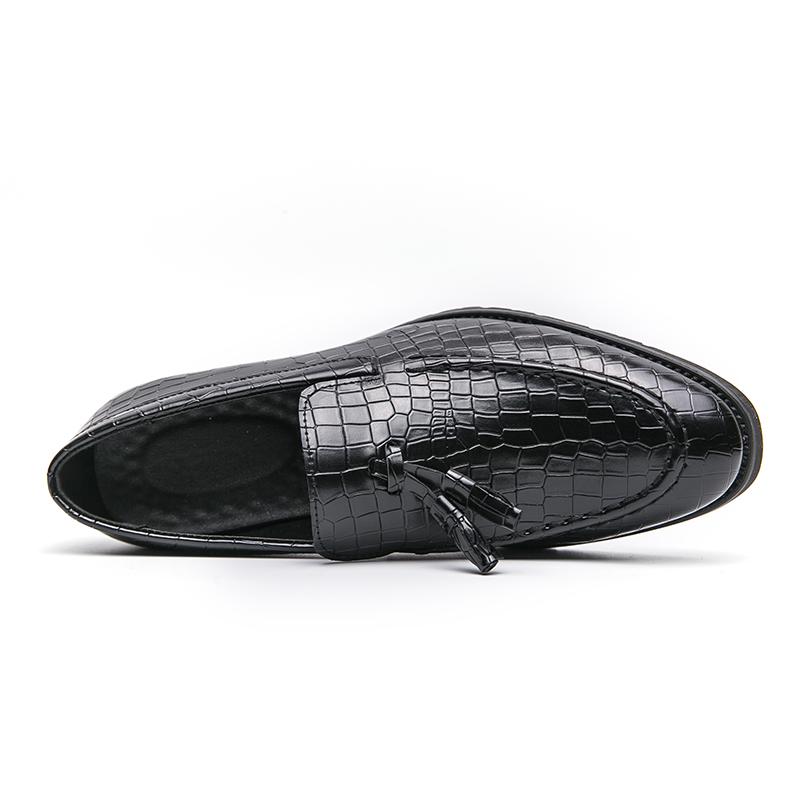 Fashion Leather Shoes Man Casual Loafers Luxury Design Slip on Male Dress Shoes Leisure Style Big Size Good Wear-resistant Sole