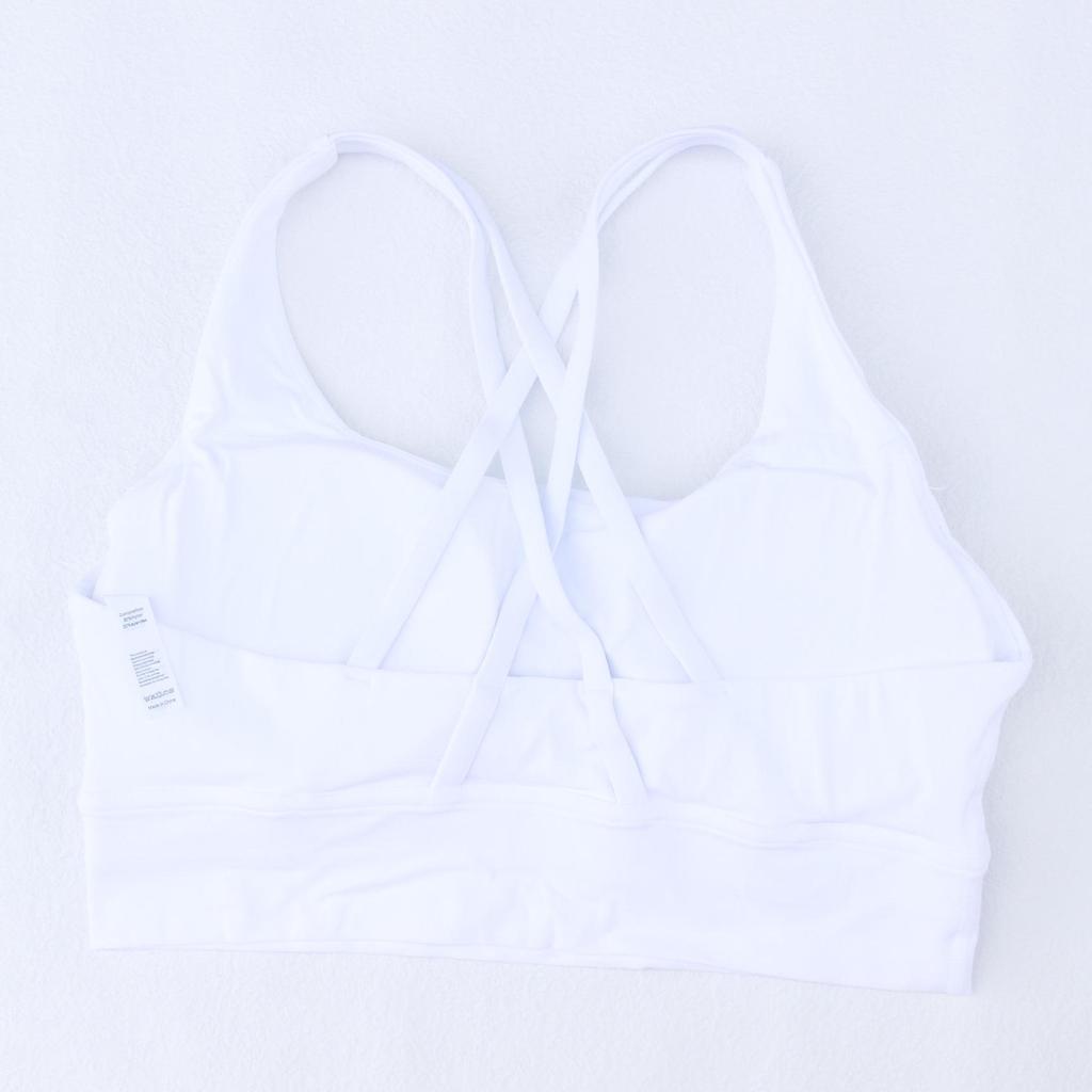 Lulu Yoga Fitness Crossback Nude Sports Bra for Women – Shock Absorption, Stylish, Gathered Design