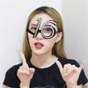 Number Crystal Frame Party Dress-up Glasses for Adults Birthday Christmas Party
