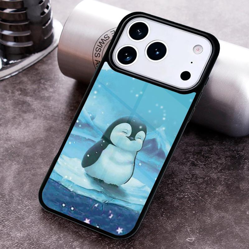 Cute Lovely Penguin soft Phone Case For iPhone 17 16 15 14 13 12 11 Pro Max Plus 17Air Soft Silicone Cover