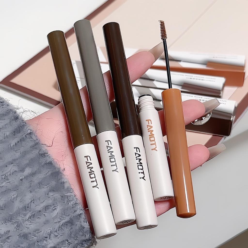 3D Deep Brown Waterproof Eyebrow Mascara - Long-lasting, Non-fading, Smudge-proof, Natural Finish, Easy To Apply.