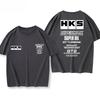 New Hks Engine Oil Japanese Car Modification Jdm Summer Shortsleeved Loose Versatile Cotton Printed Tee For Both Men And Women