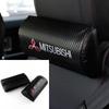 Sdzh1 1/2Stk Autositz Kopfstütze Auto Logo Nackenkissen Innenzubehör Für Mitsubishi 9 Ralliart X EX ASX L200 Colt Outlander Pajero