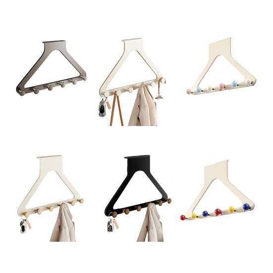 Hanger Rack Heavy Duty Coats Hats Scarves Coat Hanger Organizer Damage-Free Installation