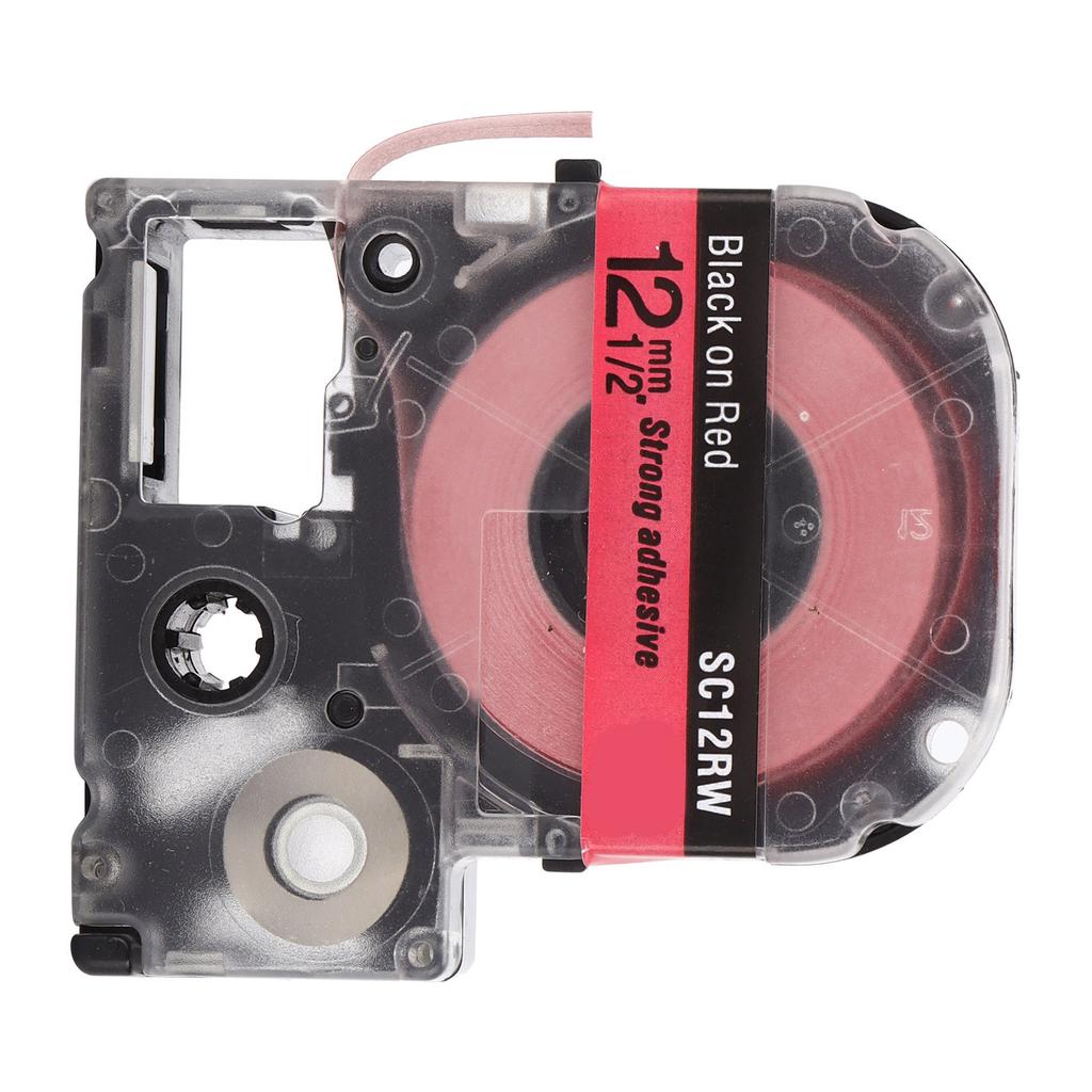 Labeling Tape Corrosion Wear Resistance 12mm Anti Corrosion Label Making for KING JIM Printer