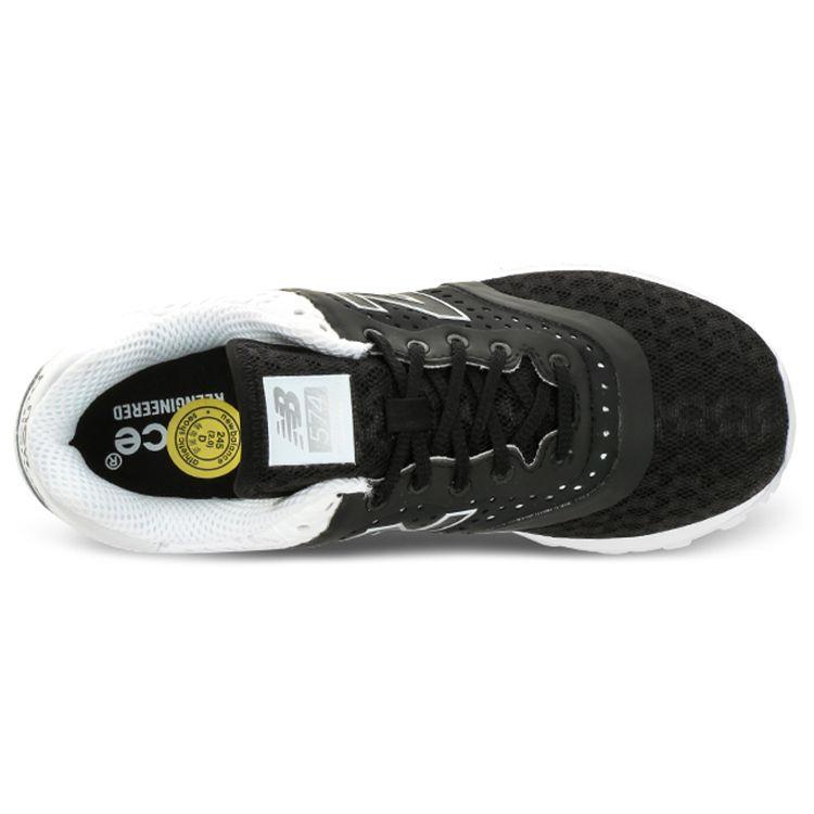 New Balance Nb 574 Re-Engineered Breathe Classic Sports Fabric Synthetic Leather Low Top Running Shoes Unisex sneaker Black White MTL574MB
