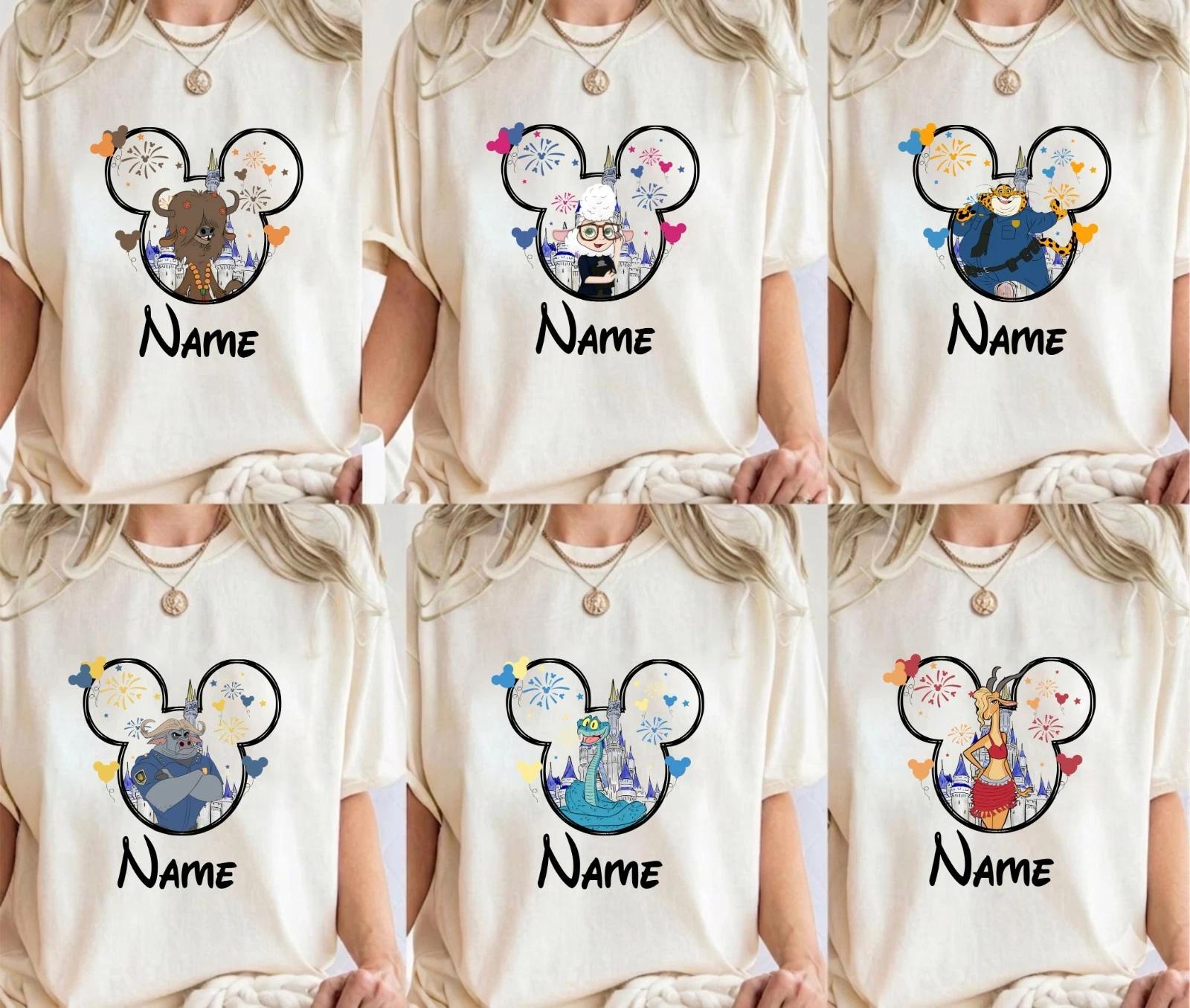 Personalized All Disney Characters T-Shirt, Disney Vacation Shirt, Disneyland 26 S