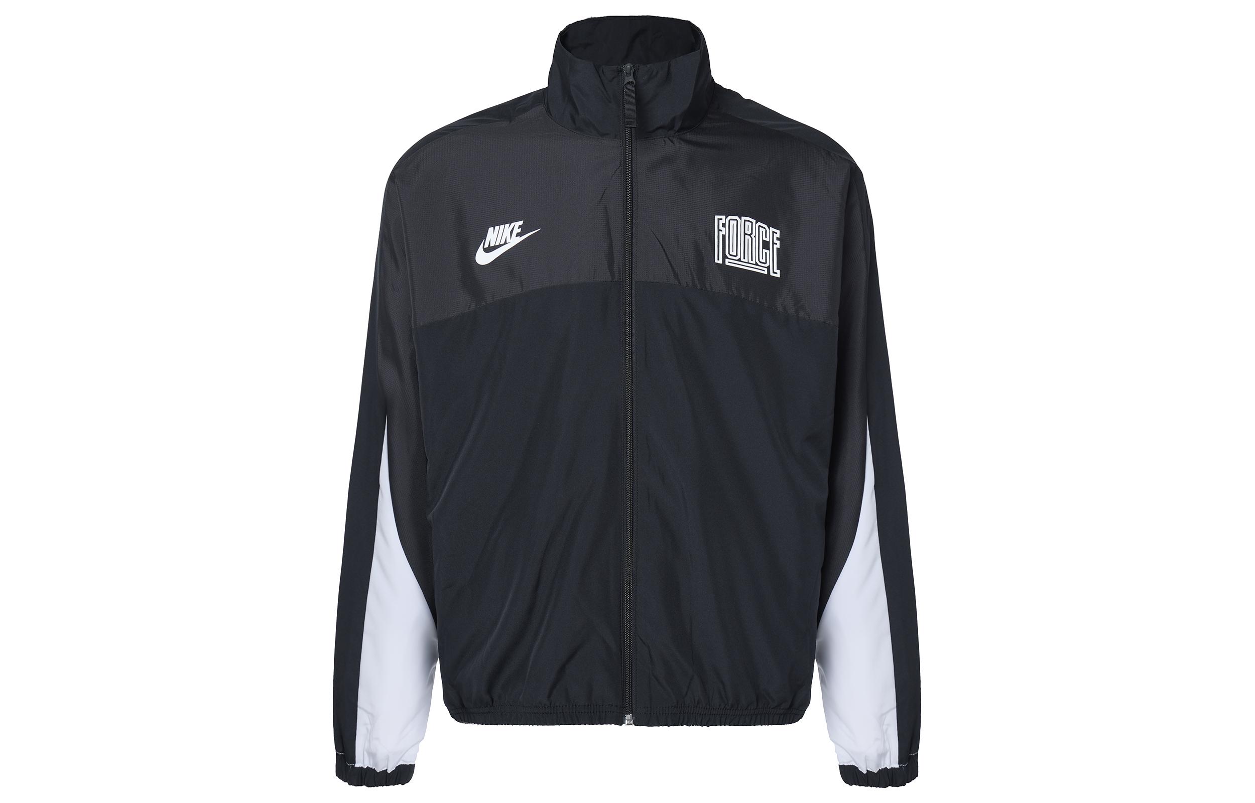 Nike Jackets Men s Black Stand Collar Moderate Other FB6981-010 S