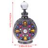 1Pc 12Ml Vintage Luxury Rhinestones Glass Perfume Bottle Essential Oil Bottle Storage Bottle Portable Cosmetic Empty Vials